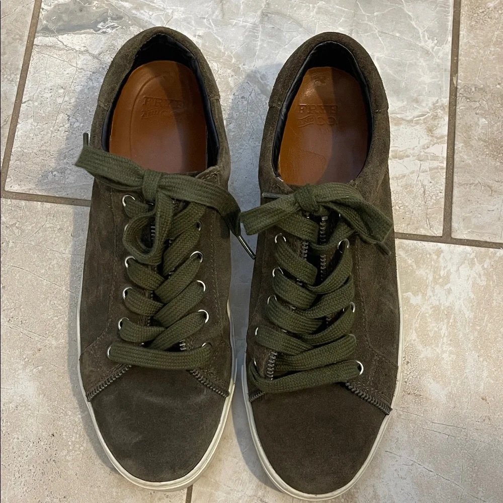 Frye & Co Sindy Suede Leather Sneakers 9M Low Top Fall